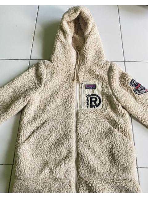 Other Designers Japanese Brand - RealBvoice Sherpa Fleece Zip up Cream Hoodie