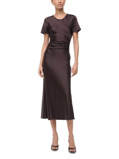 STAUD Marcel Silk Blend Sheath Dress
