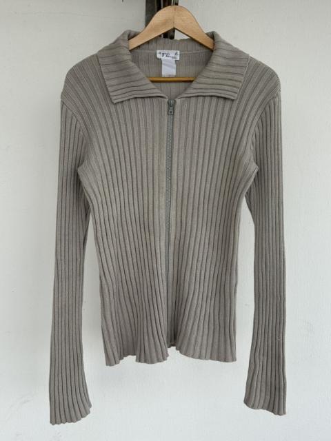 Other Designers agnes b. - Agnes B Vintage Knit Gray Jacket