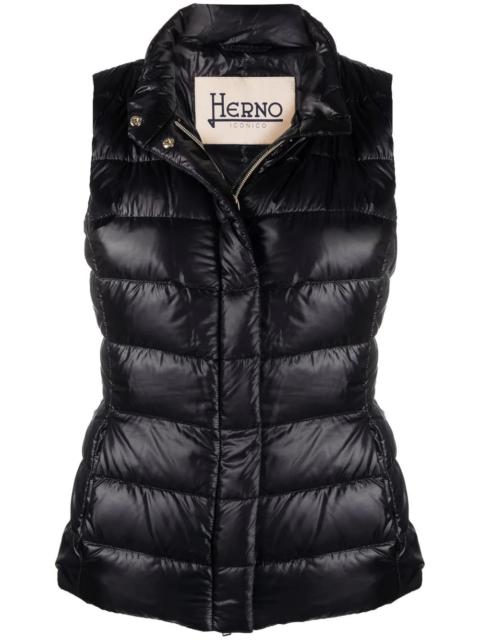 Herno padded zip-up gilet