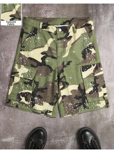 Other Designers VIBE - OPIUM Denim Camo jorts shorts