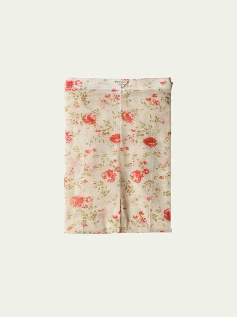 Prada Poppy Tulle Tights