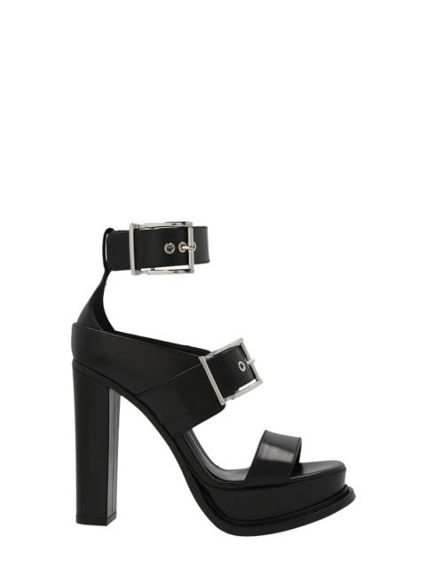 Alexander McQueen Mcqueen Women Straps Leather Sandals