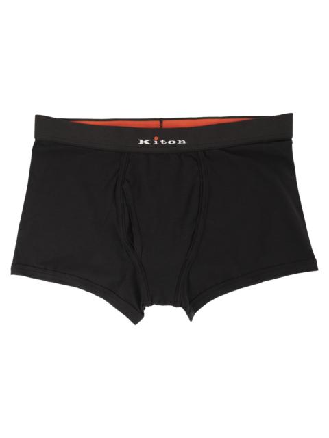 Other Designers Kiton Men Stretch Cotton Boxer Briefs With Logo
