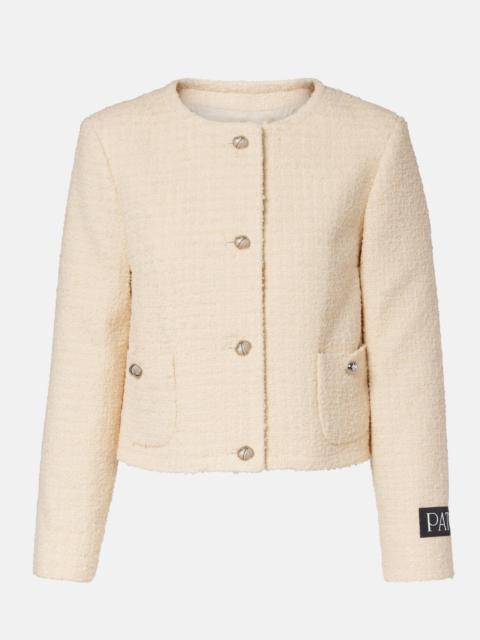 PATOU Logo wool-blend bouclé jacket