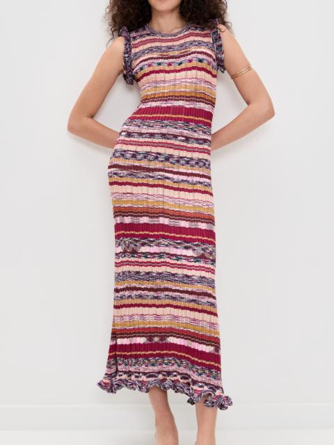 ULLA JOHNSON Ajak Sleeveless Knit Midi Dress