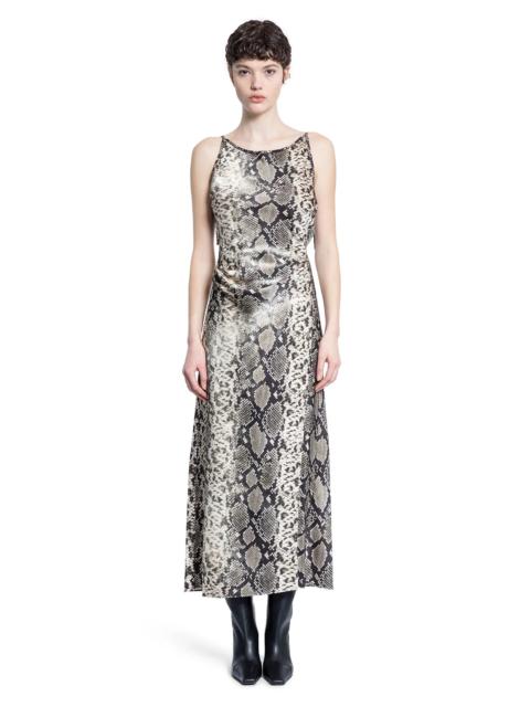 Acne Studios Fluid-Satin-Python-Print-Dress