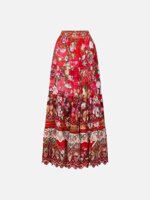 CAMILLA TIERED MAXI SKIRT