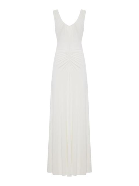 self-portrait Self-Portrait Women Long White Jersey Dress With Gripping