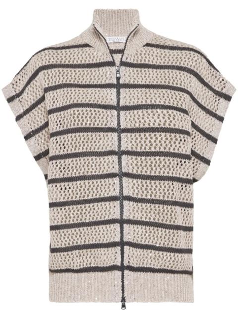 Brunello Cucinelli Women Striped Cardigan
