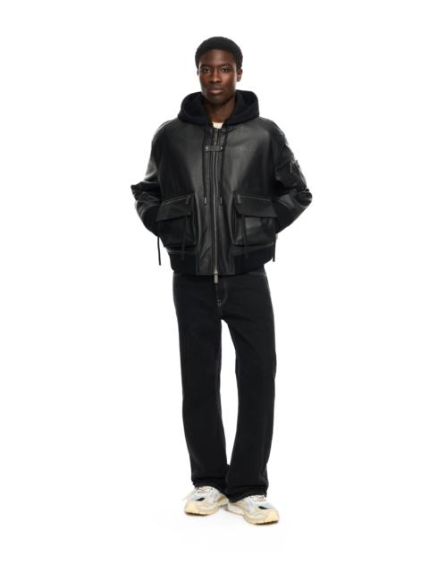 Off-White Book Fleece Hoodie Lea Bomber