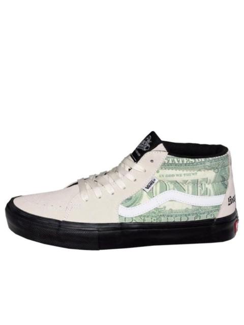 Vans Vans x Supreme Skate Grosso Mid 'Dollar Bill White' VN0A5FCGWHT