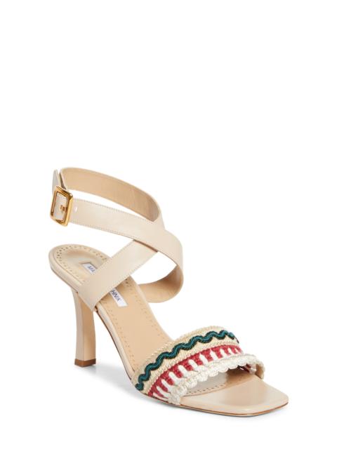 Manolo Blahnik Manolo Blahnik Mabeco Ankle Strap Sandal in Yemb 943E/yemb 943F/mnud 2601 at Nordstrom