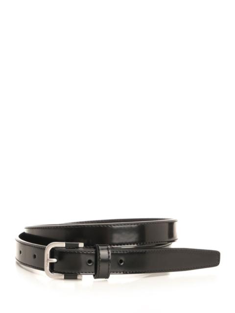 SAINT LAURENT Saint Laurent Men Brushed Leather Belt