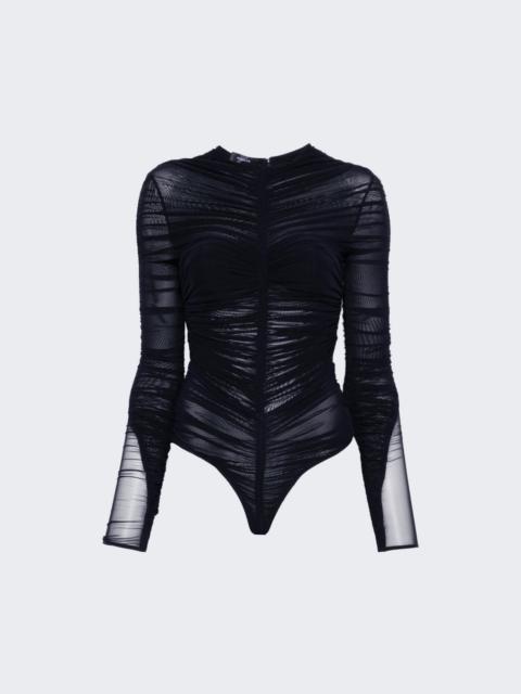 MUGLER Mesh Bodysuit Ink
