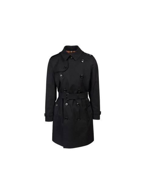 Burberry Burberry Traditional Check Lining Cotton Trench Coat Black