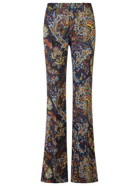 Etro Brown Viscose Trousers Women