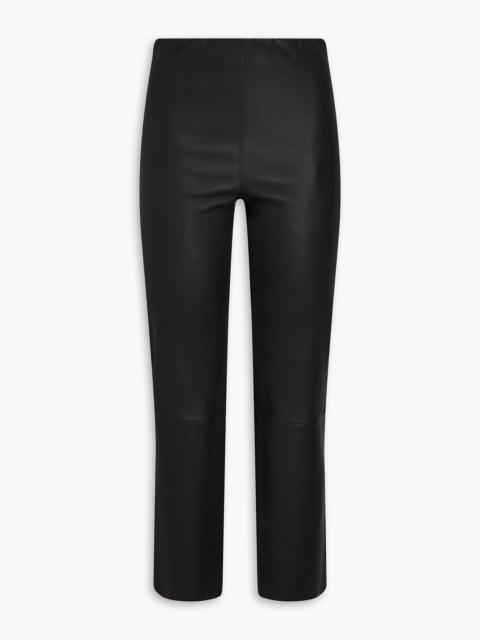 BY MALENE BIRGER Florentina cropped stretch-leather slim-leg pants