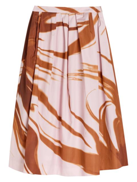 Dries Van Noten Dries Van Noten Soni Printed Cotton-poplin Midi Skirt