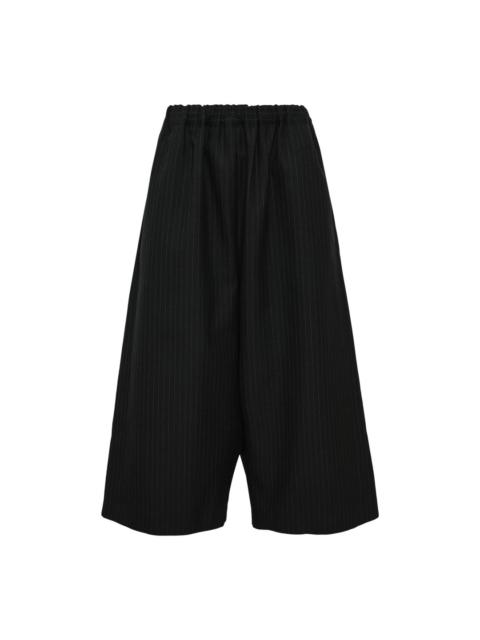 Comme Des Garçons Wool Basket Stripe Hard Finish Pants