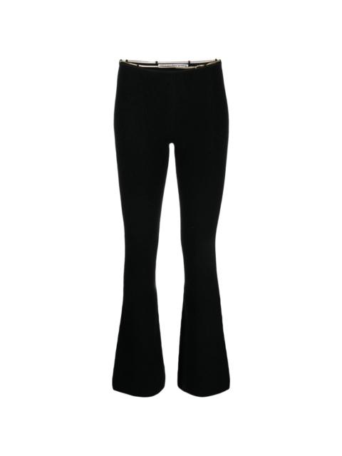 Alexander Wang ribbed chain-link flared trousers