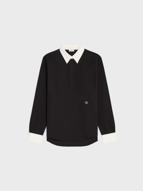 CELINE Celine Cotton Long Sleeves Polo Shirt
