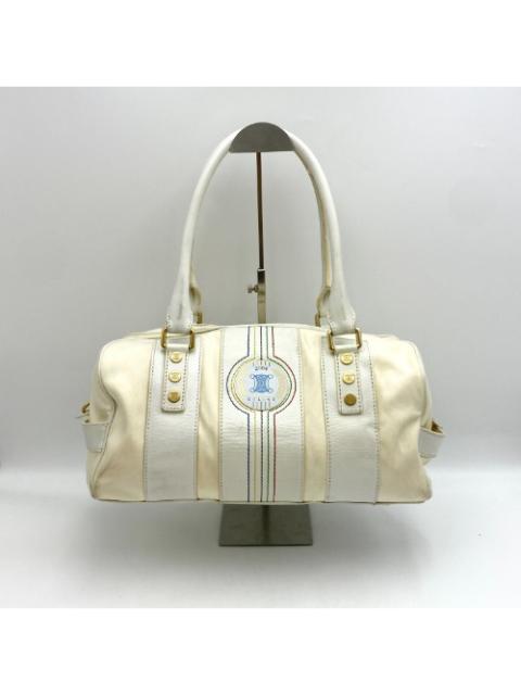 Celine ivory fabric tote bag
