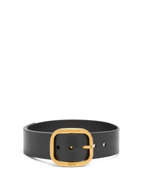 Rounded soft belt in classic calfskin