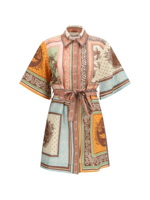 ALÉMAIS Alberta Mini Dress in Multi