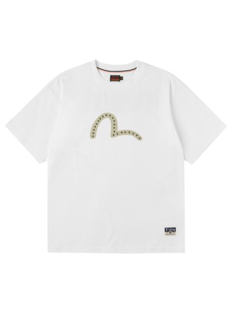 EVISU Seagull Printed Metal Studs T-shirt