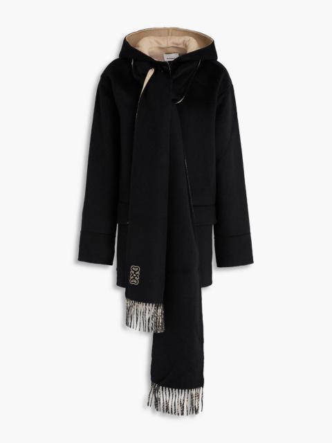 Sandro Wool-felt hooded coat
