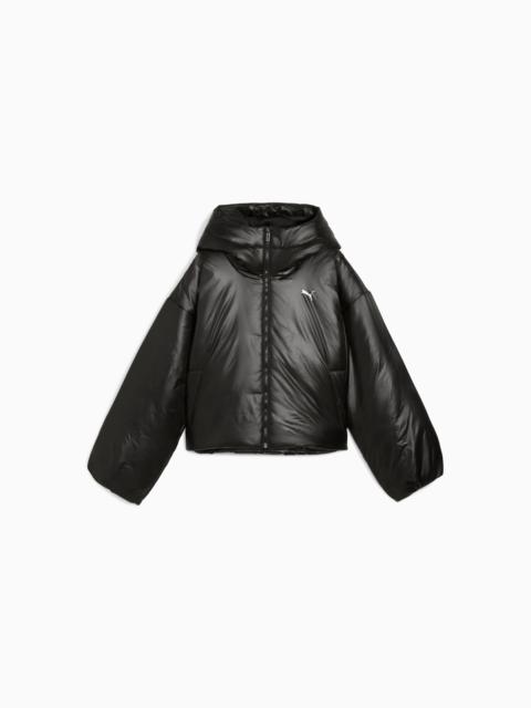 PUMA Shiny Hooded Padded Jacket Women