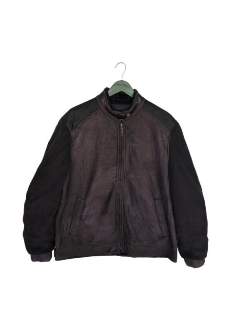 Other Designers Vintage - Vintage Noblgen Homme Leather Fur Jacket