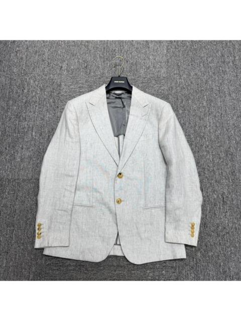 Giorgio Armani Grey Linen Blazer