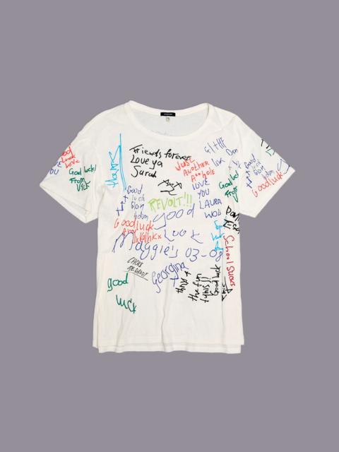 R13 END OF THE YEAR BOY T - ECRU W/ SCRIBBLES - R13