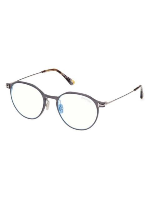 TOM FORD Tom Ford Blue Light Block Oval Men's Eyeglasses FT5866-B 013 52