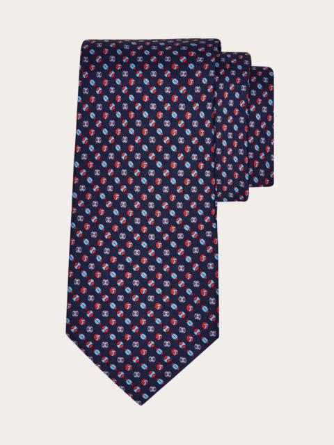 FERRAGAMO Sport print silk tie