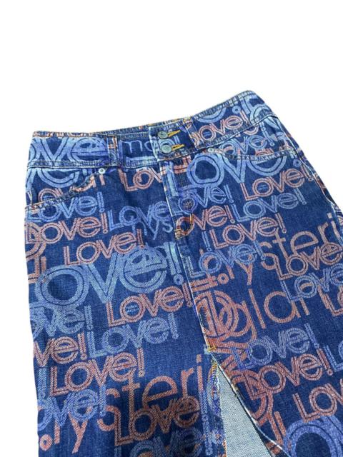 Offer‼️Vintage Hysteric Glamour Fullprint Denim Maxi Skirt