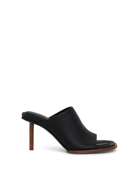 JACQUEMUS Carre Geometric Mules in Black