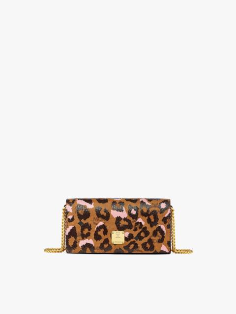 MCM Aren Chain Bag in Leopard Visetos