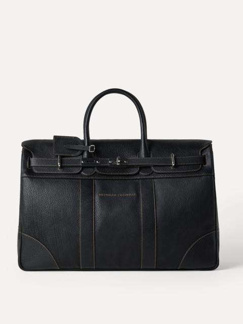 Brunello Cucinelli Grained calfskin country bag