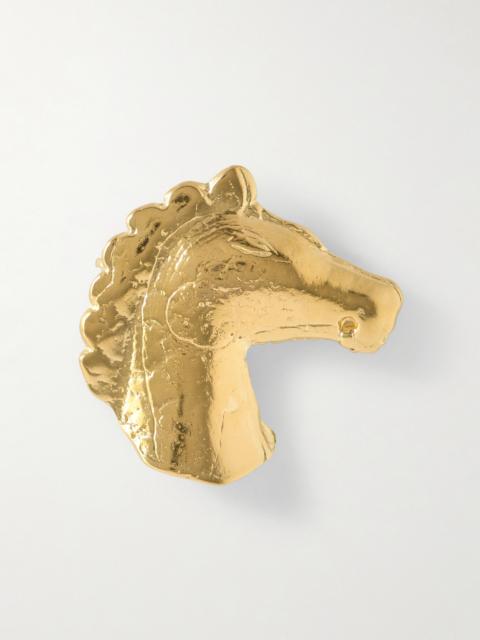 YSSO Equestrian Dream Gold-plated Brooch