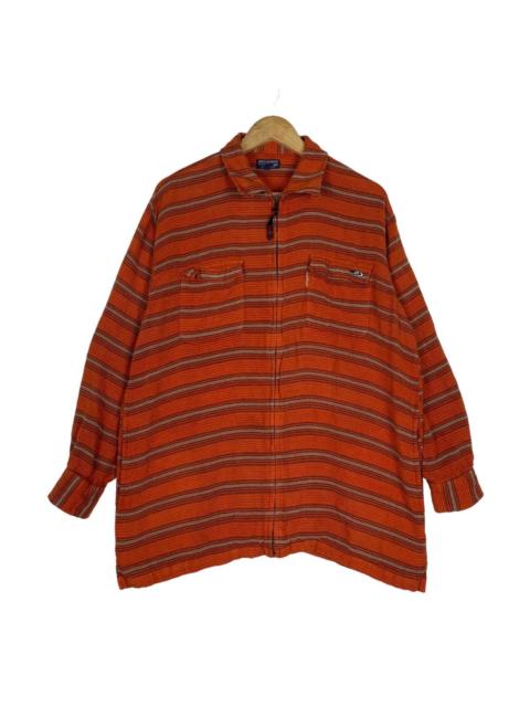 Other Designers Japanese Brand - Mosh Boarding Small Logo Stripe Design Zipper Sweater