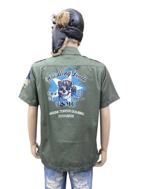 Other Designers 💀Vintage Avirex USMC VMF-214 Whistling Death Shirt