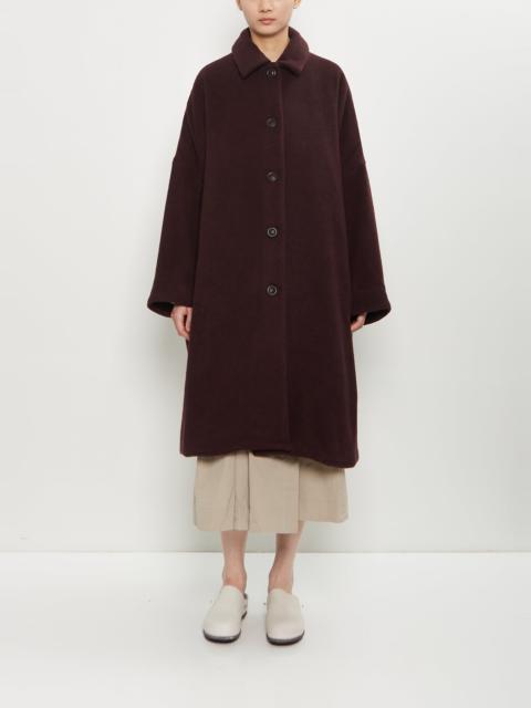 CASEY/CASEY Big Blobby Cashmere Coat — Prune