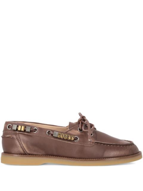 PINKO Pinko Logo-lettering Lace-up Loafers