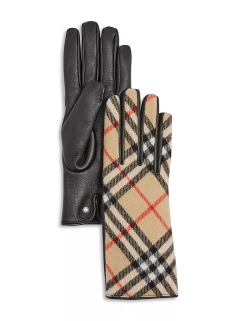 Burberry Core Check Gloves