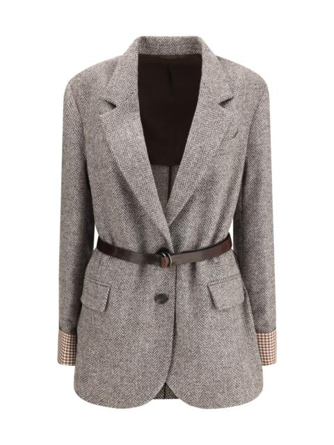 Brunello Cucinelli Brunello Cucinelli Women Patterned Wool Jacket