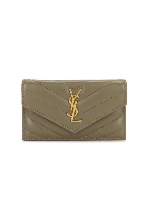 SAINT LAURENT Zipped Fragments Credit Card Case