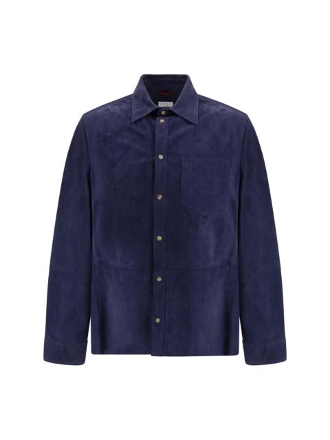 Brunello Cucinelli Brunello Cucinelli Men Suede Shirt